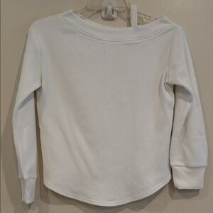 Abercrombie Kids White Long Sleeve Shirt Top
